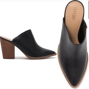 Black Abound Maya Block Heel Mule